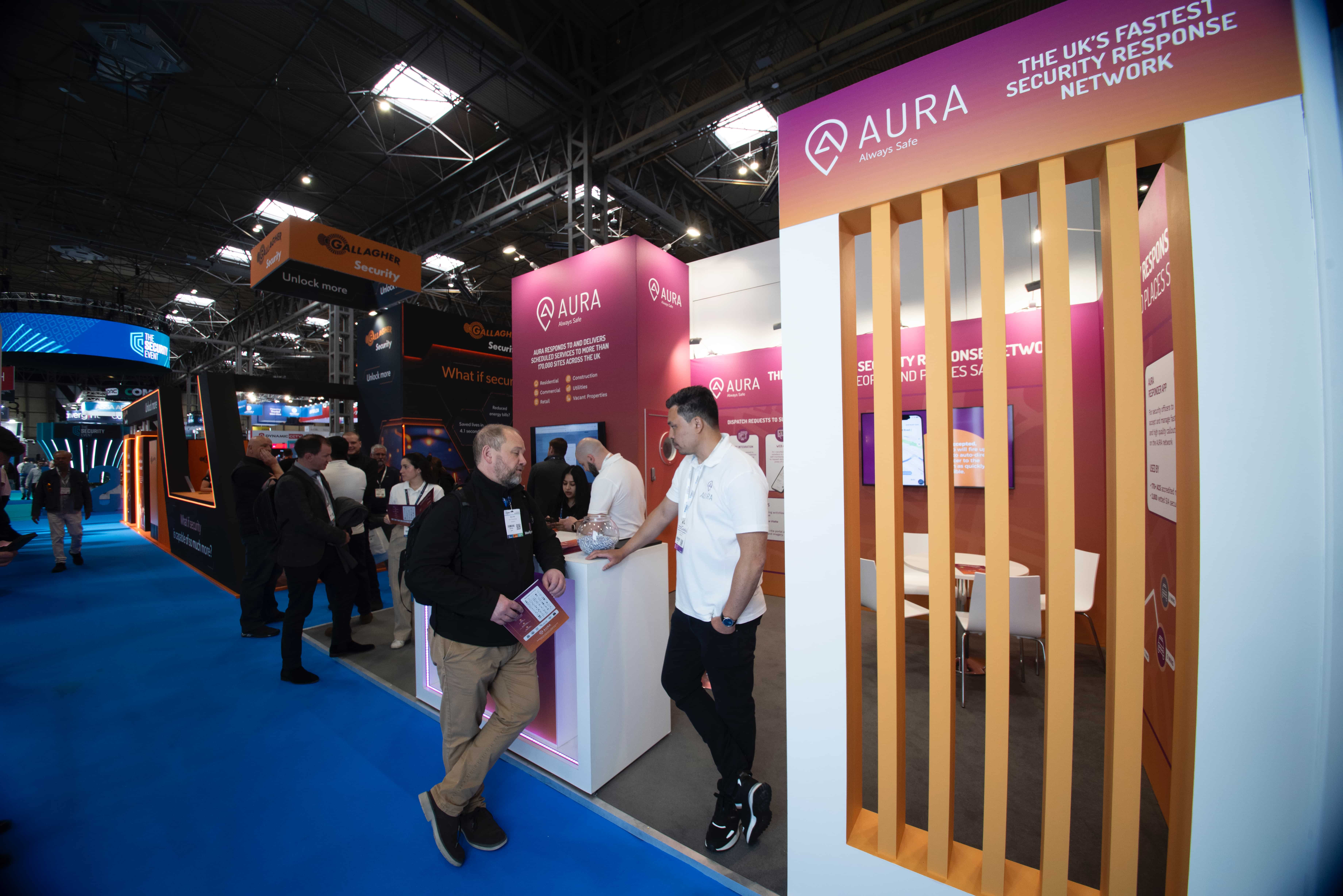 Aura The Security Event at the NEC Park Design Bespoke Stand Design 1