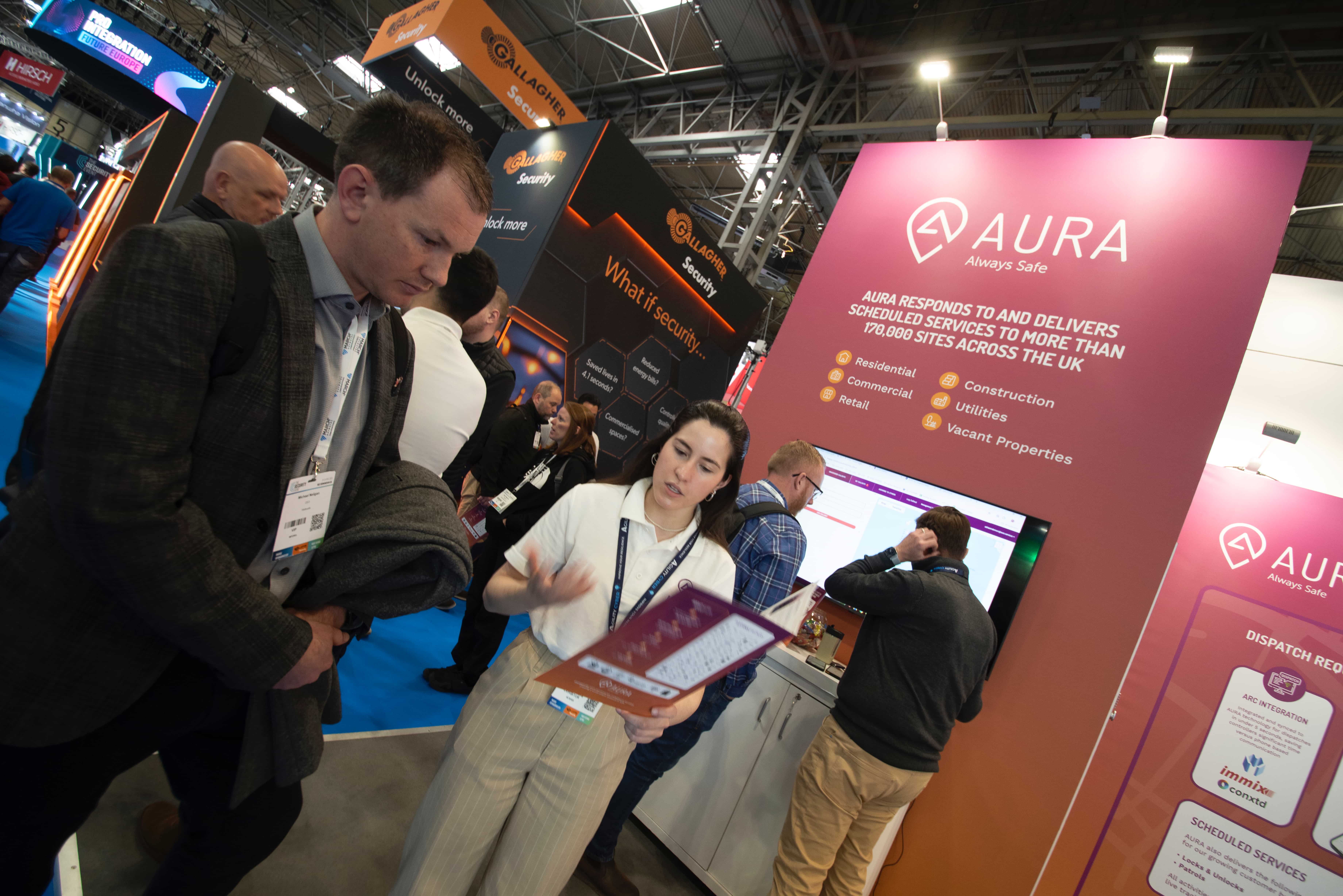 Aura The Security Event at the NEC Park Design Bespoke Stand Design 2