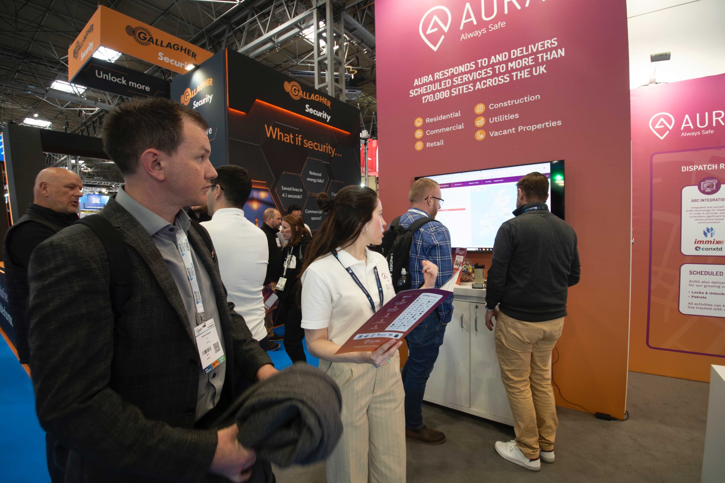 Aura The Security Event at the NEC Park Design Bespoke Stand Design 5