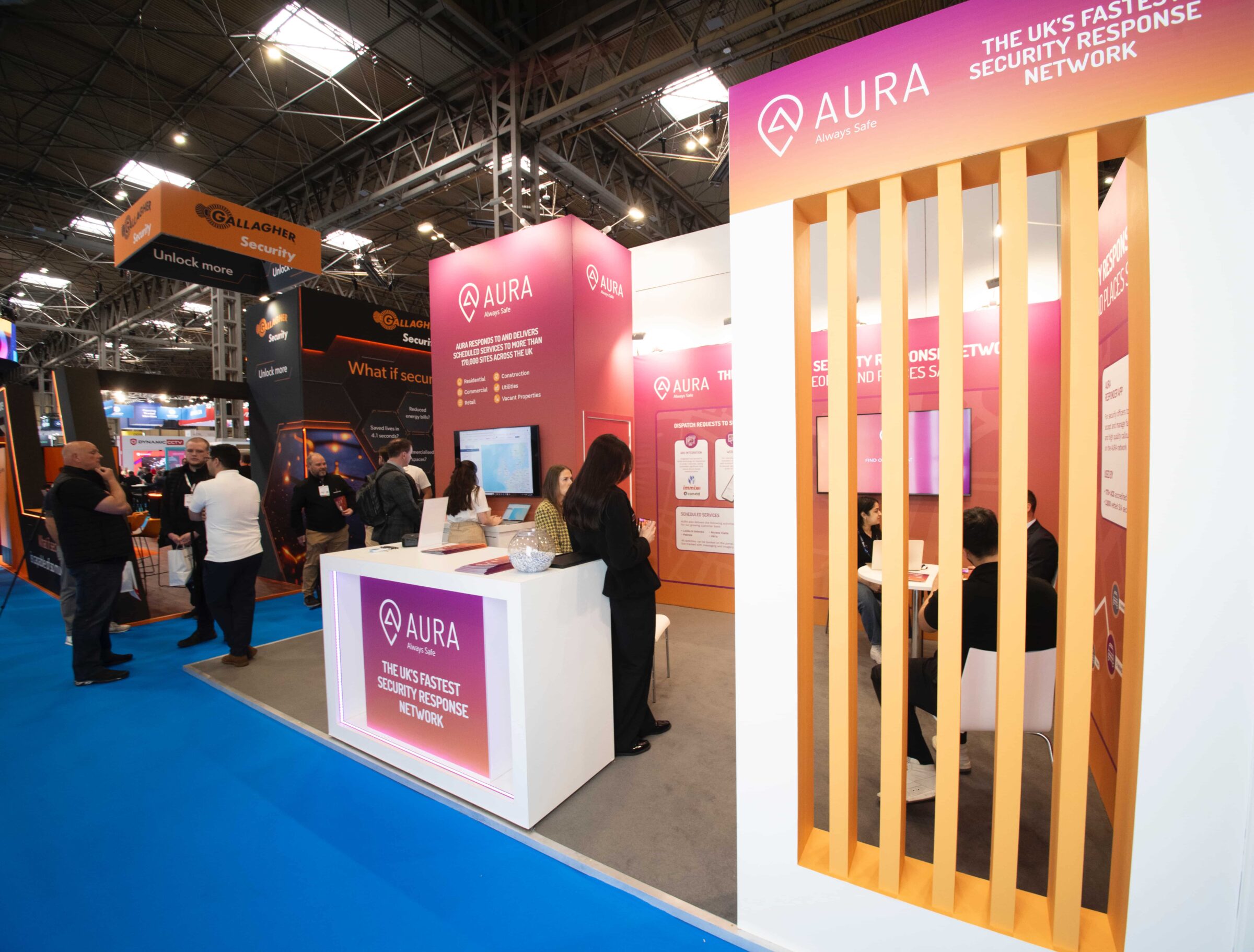 Aura The Security Event at the NEC Park Design Bespoke Stand Design 7