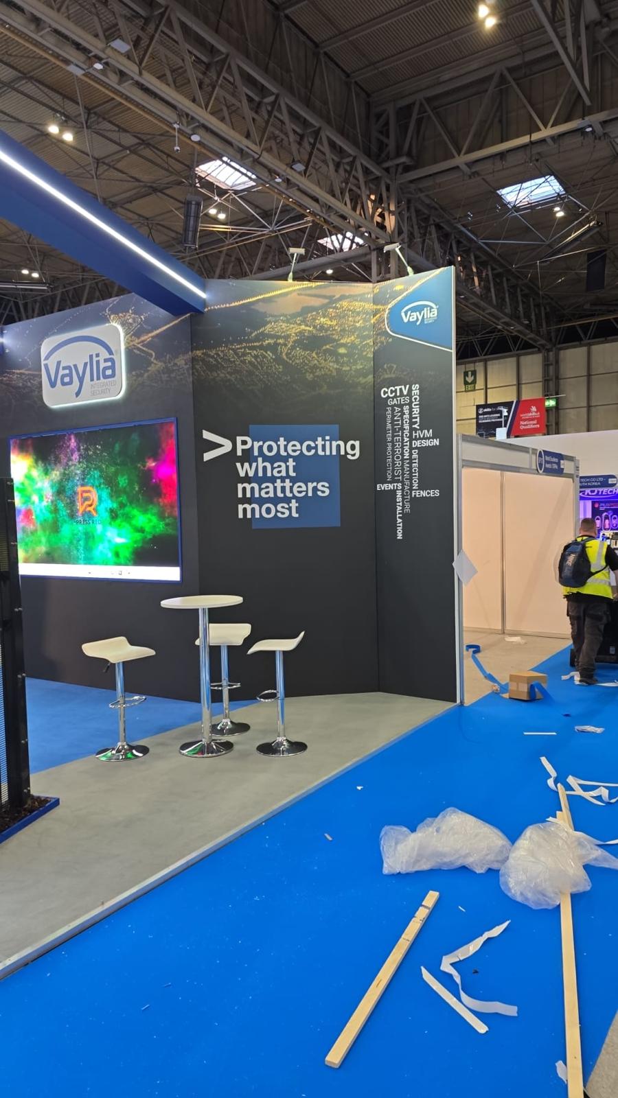 Vaylia The Security Event 2025 at Birmingham’s NEC Park Display Bespoke Stand Design 13