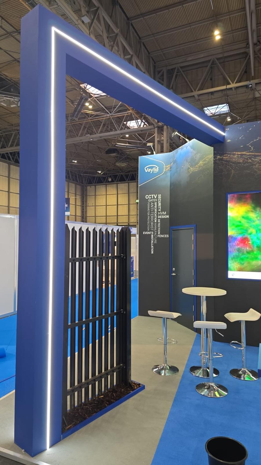 Vaylia The Security Event 2025 at Birmingham’s NEC Park Display Bespoke Stand Design 9
